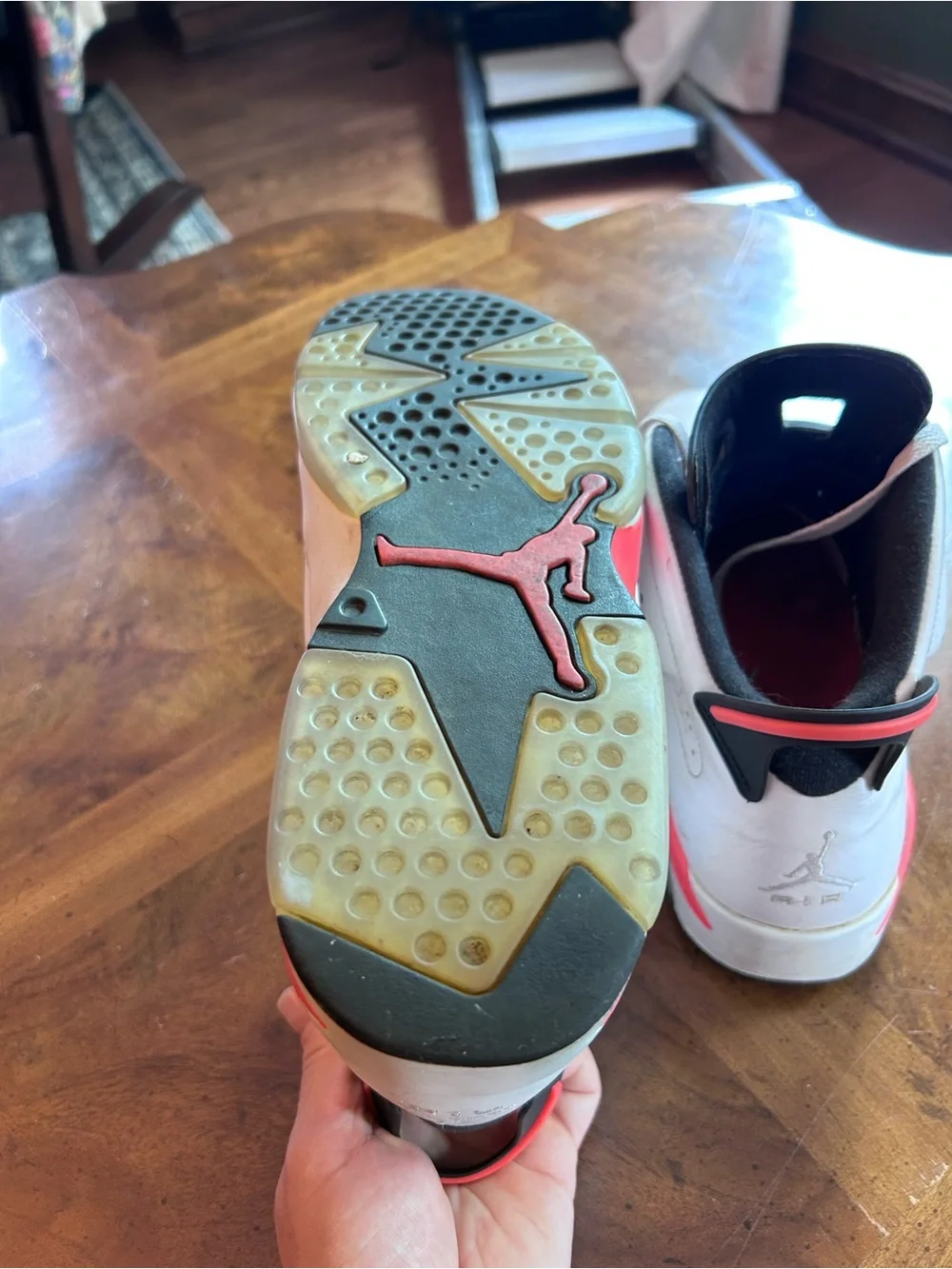 Jordan 6 Retro Infrared White